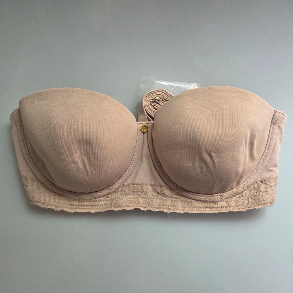Natori Truly Smooth Strapless Bra 774070 Cafe Beige 34B New With Tags